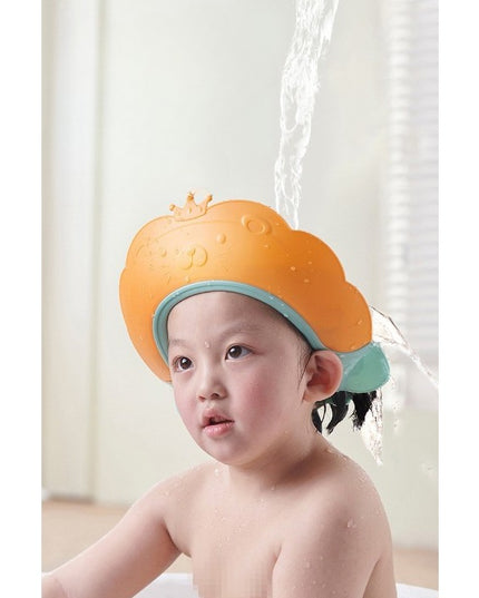 Viziera de Protectie Baie Pentru Copii, Model Coronita Leu, Dimensiune ajustabila, Durabil, Usor de curatat, Impotriva Samponului, pentru Ochi si Urechi, TPE+PP