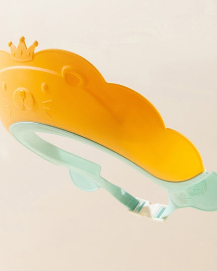 Viziera de Protectie Baie Pentru Copii, Model Coronita Leu, Dimensiune ajustabila, Durabil, Usor de curatat, Impotriva Samponului, pentru Ochi si Urechi, TPE+PP