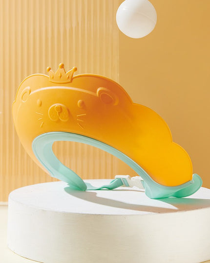 Viziera de Protectie Baie Pentru Copii, Model Coronita Leu, Dimensiune ajustabila, Durabil, Usor de curatat, Impotriva Samponului, pentru Ochi si Urechi, TPE+PP