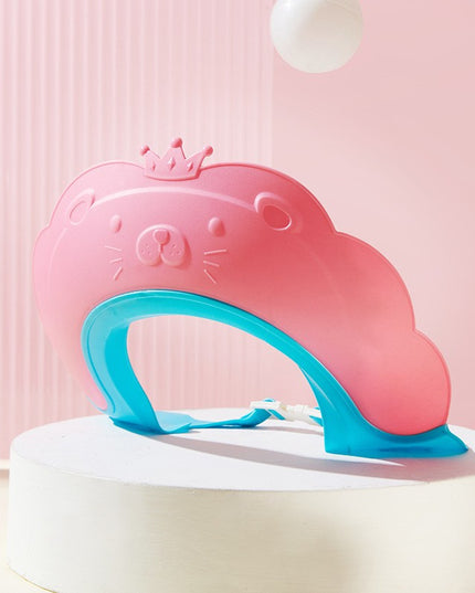 Viziera de Protectie Baie Pentru Copii, Model Coronita Leu, Dimensiune ajustabila, Durabil, Usor de curatat, Impotriva Samponului, pentru Ochi si Urechi, TPE+PP