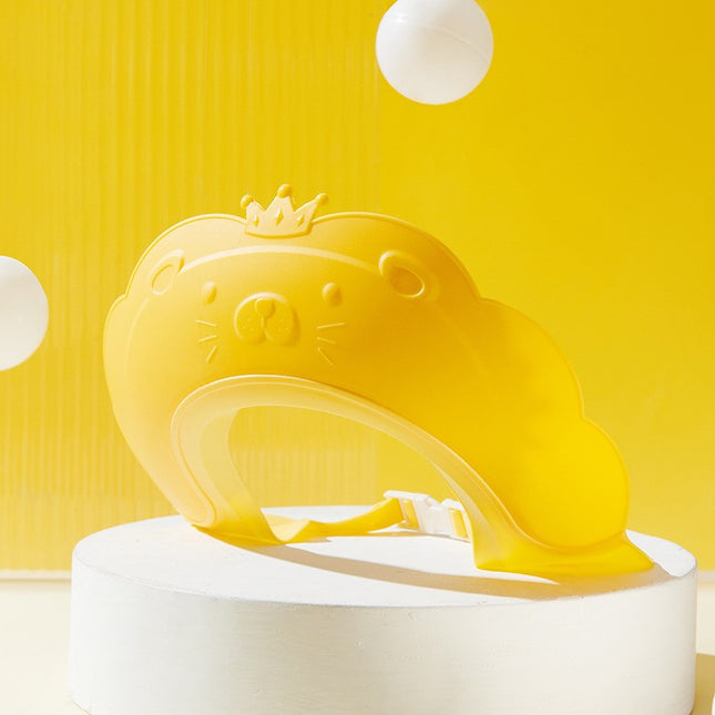 Viziera de Protectie Baie Pentru Copii, Model Coronita Leu, Dimensiune ajustabila, Durabil, Usor de curatat, Impotriva Samponului, pentru Ochi si Urechi, TPE+PP