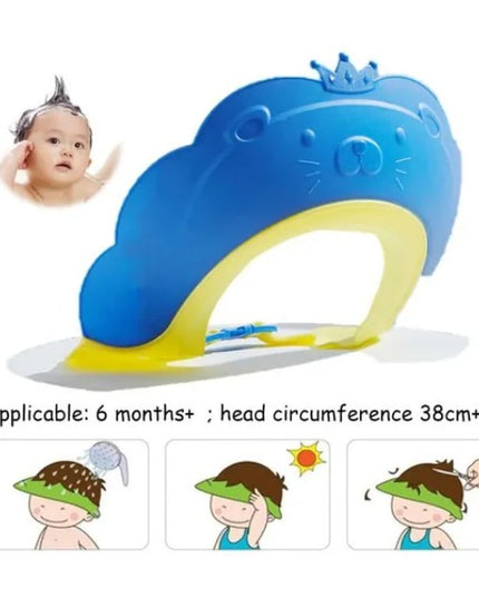 Viziera de Protectie Baie Pentru Copii, Model Coronita Leu, Dimensiune ajustabila, Durabil, Usor de curatat, Impotriva Samponului, pentru Ochi si Urechi, TPE+PP
