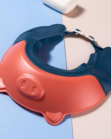 Viziera de Protectie Baie Pentru Copii, Model Purcelus, Dimensiune ajustabila, Durabil, Usor de curatat, Impotriva Samponului, pentru Ochi si Urechi, TPE+PP