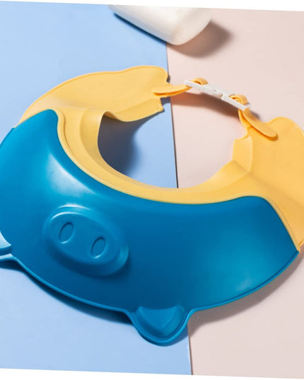 Viziera de Protectie Baie Pentru Copii, Model Purcelus, Dimensiune ajustabila, Durabil, Usor de curatat, Impotriva Samponului, pentru Ochi si Urechi, TPE+PP