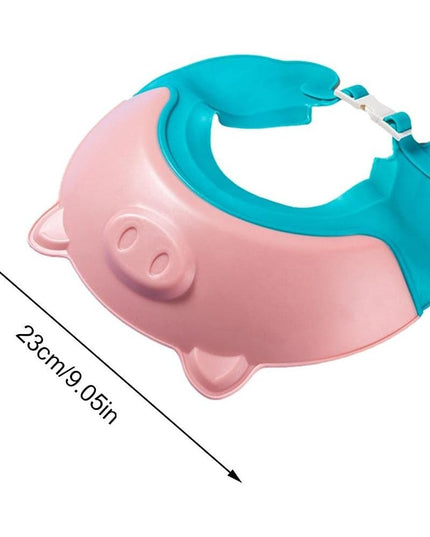 Viziera de Protectie Baie Pentru Copii, Model Purcelus, Dimensiune ajustabila, Durabil, Usor de curatat, Impotriva Samponului, pentru Ochi si Urechi, TPE+PP