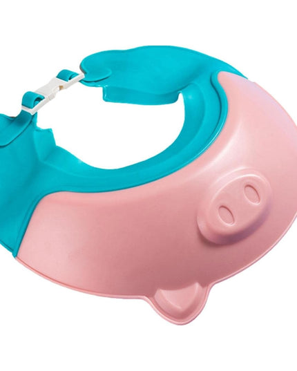 Viziera de Protectie Baie Pentru Copii, Model Purcelus, Dimensiune ajustabila, Durabil, Usor de curatat, Impotriva Samponului, pentru Ochi si Urechi, TPE+PP
