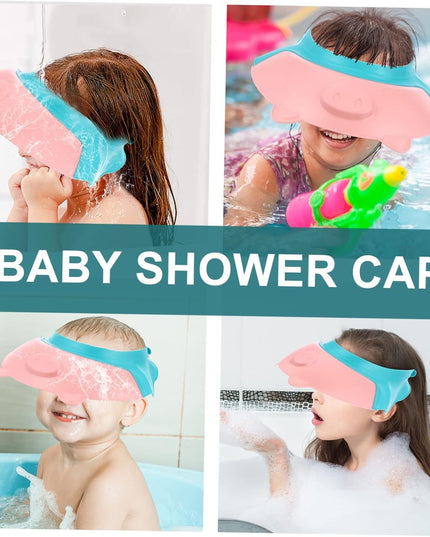 Viziera de Protectie Baie Pentru Copii, Model Purcelus, Dimensiune ajustabila, Durabil, Usor de curatat, Impotriva Samponului, pentru Ochi si Urechi, TPE+PP