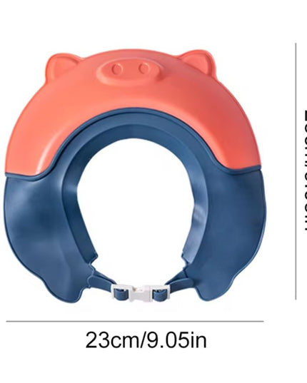 Viziera de Protectie Baie Pentru Copii, Model Purcelus, Dimensiune ajustabila, Durabil, Usor de curatat, Impotriva Samponului, pentru Ochi si Urechi, TPE+PP