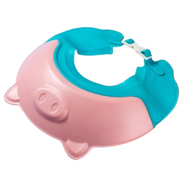 Viziera de Protectie Baie Pentru Copii, Model Purcelus, Dimensiune ajustabila, Durabil, Usor de curatat, Impotriva Samponului, pentru Ochi si Urechi, TPE+PP