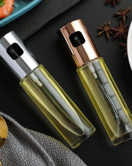 Pulverizator Ulei, Otet, din Sticla, 100 ml, Reincarcabil,Capac Lucios