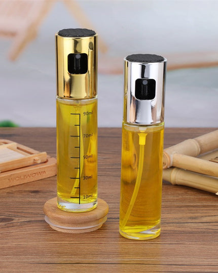 Pulverizator Ulei, Otet, din Sticla, 100 ml, Reincarcabil,Masura 90 ml, Capac Mat