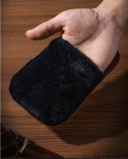 Manusa de Lustruit Pantofii, din PVC,Imitatie de Lana