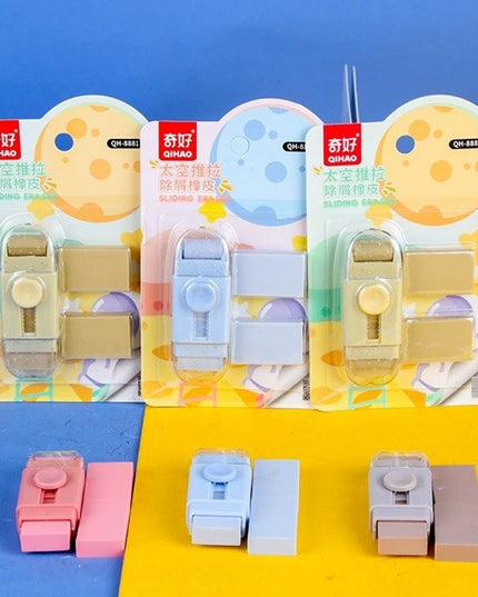 Radiera, cu 2 Rezerve, Reglare Pull-Push, din Cauciuc