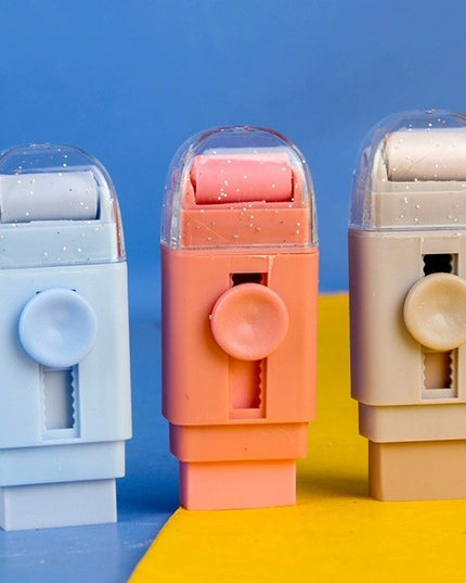 Radiera, cu 2 Rezerve, Reglare Pull-Push, din Cauciuc