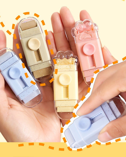 Radiera, Model Labuta de Pisica, cu 2 Rezerve, Reglare Pull-Push, din Cauciuc