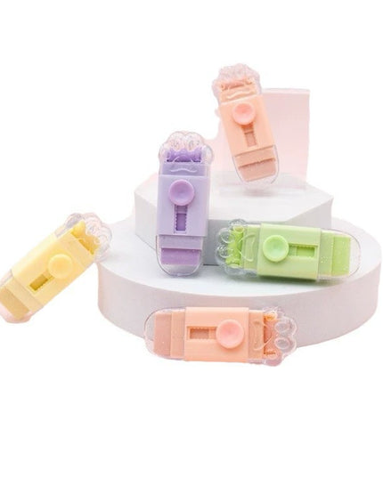 Radiera, Model Labuta de Pisica, cu 2 Rezerve, Reglare Pull-Push, din Cauciuc