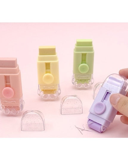 Radiera, Model Labuta de Pisica, cu 2 Rezerve, Reglare Pull-Push, din Cauciuc