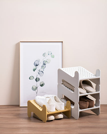 Suport pentru Pantofi, cu Doua Straturi, Organizator, Antiderapant și Durabil, 26x24.8x16 cm