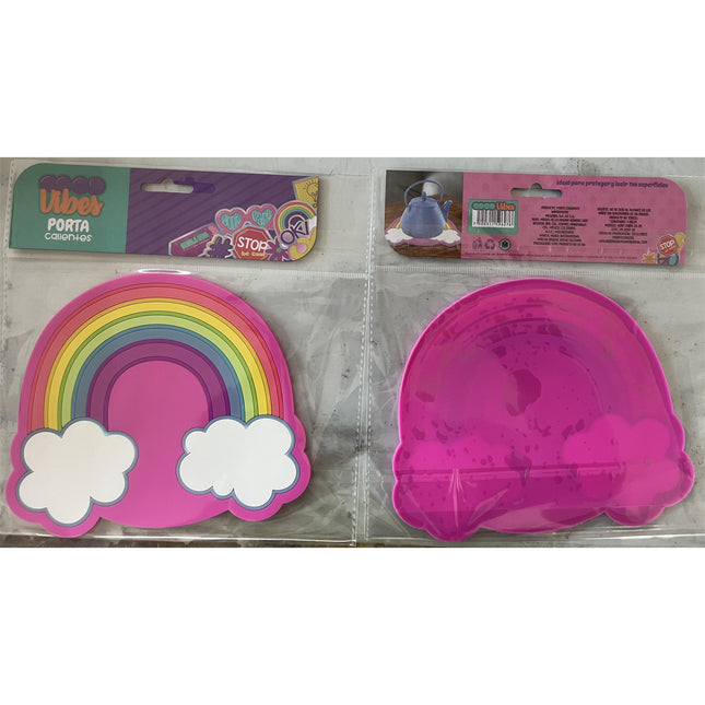 Suport pentru Pahar, Model Curcubeu, din PVC,Rezistent la Caldura