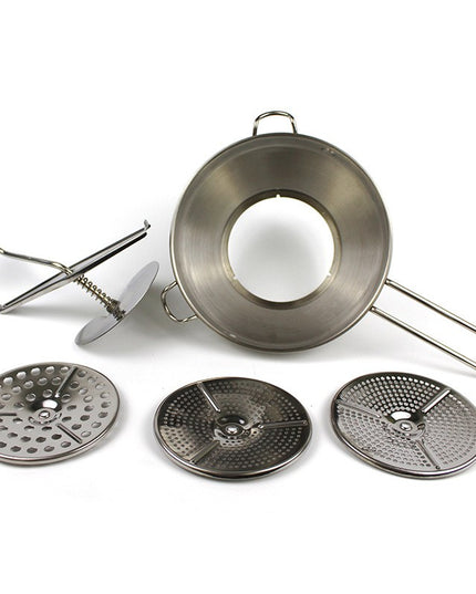 Rasnita Manuala pentru Fructe, din Otel Inoxidabil, Macinare Alimentelor pentru Bebelusi, 3 Discuri de Macinat, Presa, pentru Tocat Cartofi,