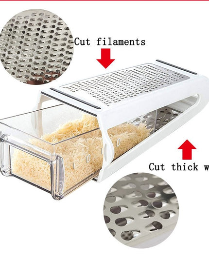 Razatoare de bucatarie cu colectoare doua tipuri de lame, carcasa inox si ABS, design practic