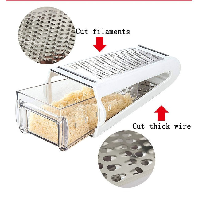 Razatoare de bucatarie cu colectoare doua tipuri de lame, carcasa inox si ABS, design practic