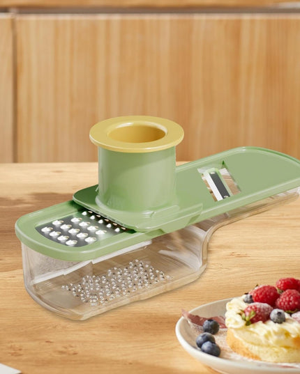 Razatoare Manuala, cu Recipient de Stocare, pentru Legume, din Plastic si Otel Inoxidabil, Multifunctionala