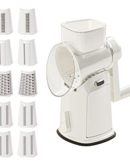 Razatoare Manuala, Rotativa cu Manivela, 10 Lame Interschimbabile, Anti-Stropire