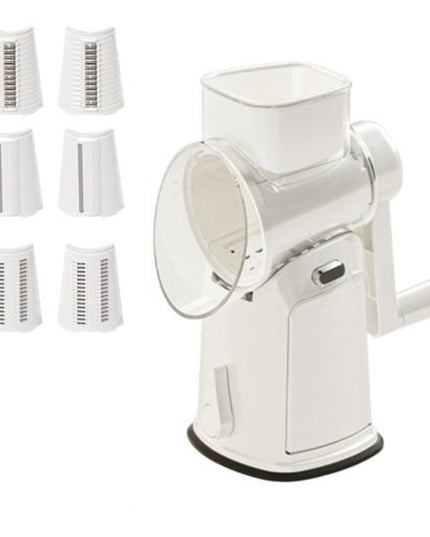 Razatoare Manuala, Rotativa cu Manivela, 6 Lame Interschimbabile, Anti-Stropire