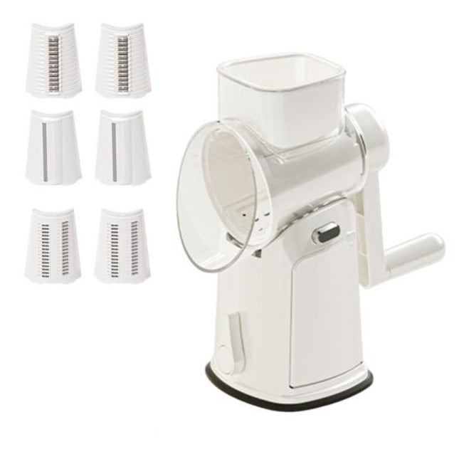 Razatoare Manuala, Rotativa cu Manivela, 6 Lame Interschimbabile, Anti-Stropire