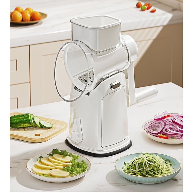 Razatoare Manuala, Rotativa cu Manivela, 6 Lame Interschimbabile, Anti-Stropire