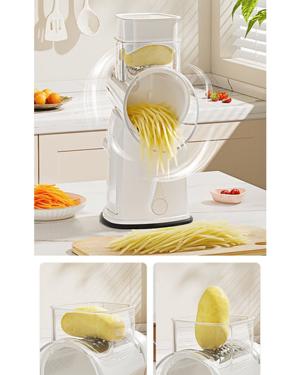 Razatoare Manuala, Rotativa cu Manivela, 6 Lame Interschimbabile, Anti-Stropire