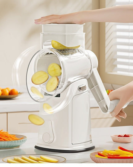 Razatoare Manuala, Rotativa cu Manivela, 6 Lame Interschimbabile, Anti-Stropire