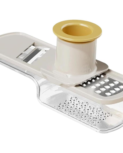 Razatoare Manuala, cu Recipient de Stocare, pentru Legume, din Plastic si Otel Inoxidabil, Multifunctionala