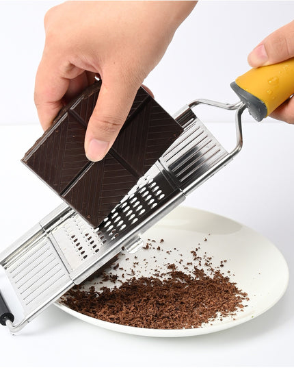 Razatoare multifunctionala Inox, 4 tipuri de lame, usor de manevrat, maner din ABS ergonomic,periuta curatare inclusa, Lame interschimbabile