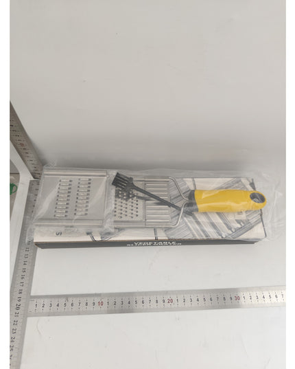 Razatoare multifunctionala Inox, 4 tipuri de lame, usor de manevrat, maner din ABS ergonomic,periuta curatare inclusa, Lame interschimbabile