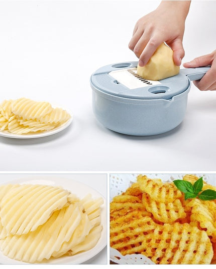 Razatoare multifunctionala pentru legume, fructe, branzeturi, 10 piese