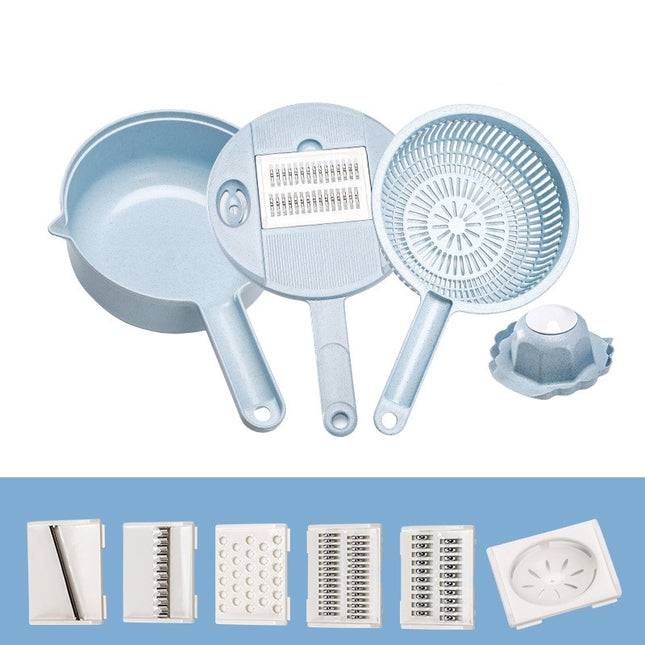 Razatoare multifunctionala pentru legume, fructe, branzeturi, 10 piese