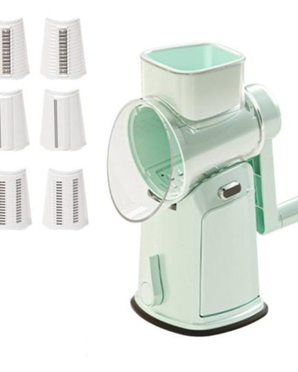 Razatoare Manuala, Rotativa cu Manivela, 6 Lame Interschimbabile, Anti-Stropire