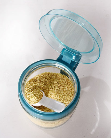 Recipient Condimente, din Stilca, 180 ml, cu Maner si Lingurita,Capac