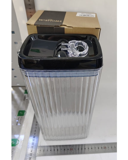 Recipient din Plastic, pentru Alimente/Obiecte, Inchidere Ermetica, Textura Ondulata,3.3 l