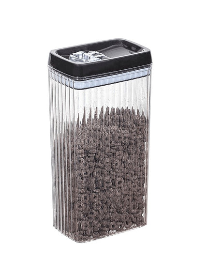 Recipient din Plastic, pentru Alimente/Obiecte, Inchidere Ermetica, Textura Ondulata,3.3 l