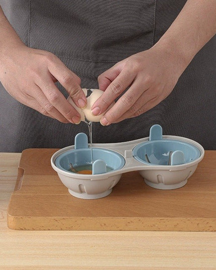 Recipient Dublu pentru Oua, din Plastic pentru Gatit la Microunde