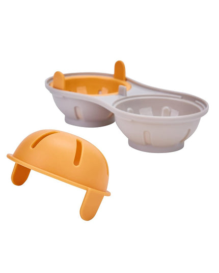 Recipient Dublu pentru Oua, din Plastic pentru Gatit la Microunde