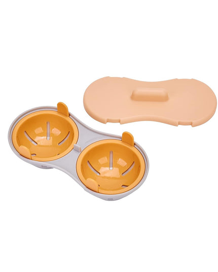 Recipient Dublu pentru Oua, din Plastic pentru Gatit la Microunde