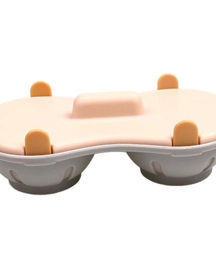 Recipient Dublu pentru Oua, din Plastic pentru Gatit la Microunde