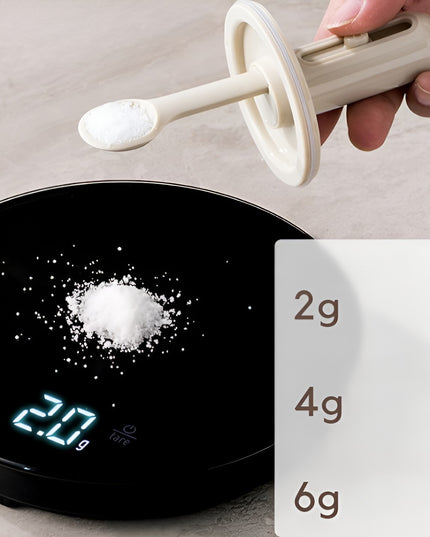 Recipient pentru Depozitarea Condimentelor, Borcan din Sticla, Capac si Lingura Incorporate, Uz Casnic, 300 ml