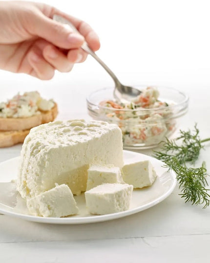 Recipient pentru Preparat Branza, Capac de Silicon, Cheese Maker din Plastic, Strecuratoare