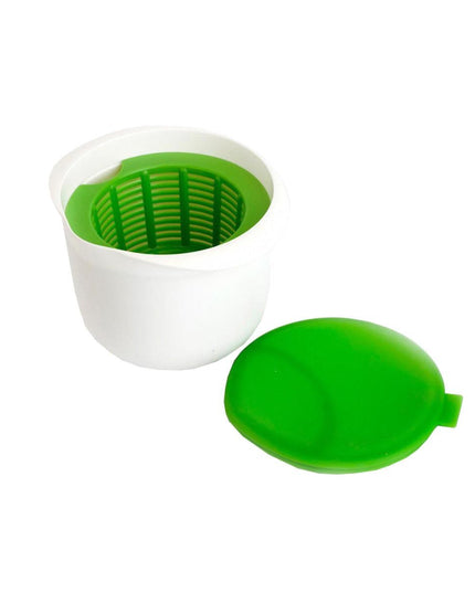 Recipient pentru Preparat Branza, Capac de Silicon, Cheese Maker din Plastic, Strecuratoare