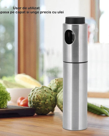 Pulverizator ulei spray, material otel inoxidabil, manual, 100 ml